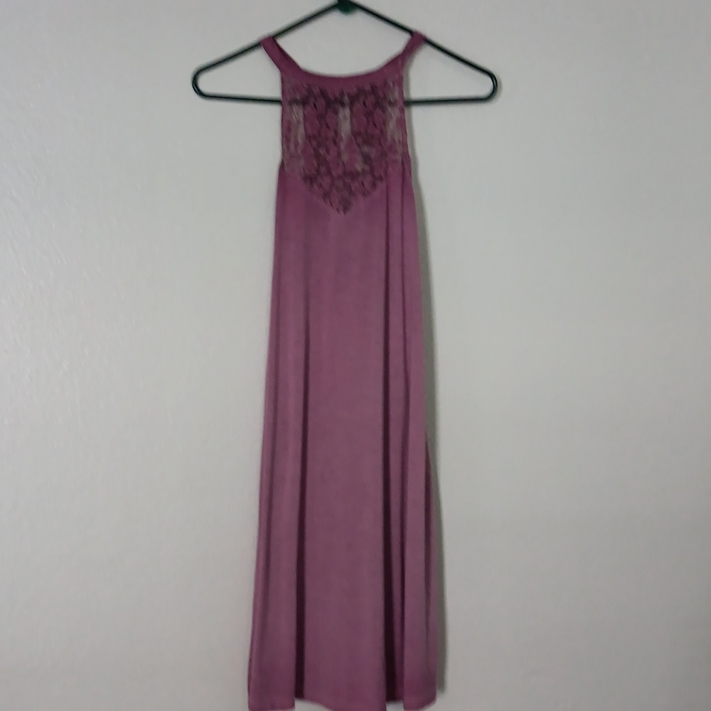Pink Mudd summer tank dress lace neck line